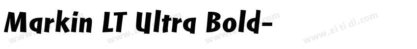 Markin LT Ultra Bold字体转换
